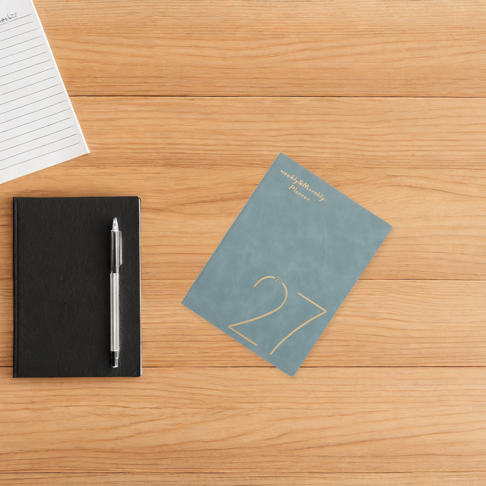 A5 Spiral Dotted Grid Notebook - 2027 Haftalık Aylık Planlayıcı Defteri, A5