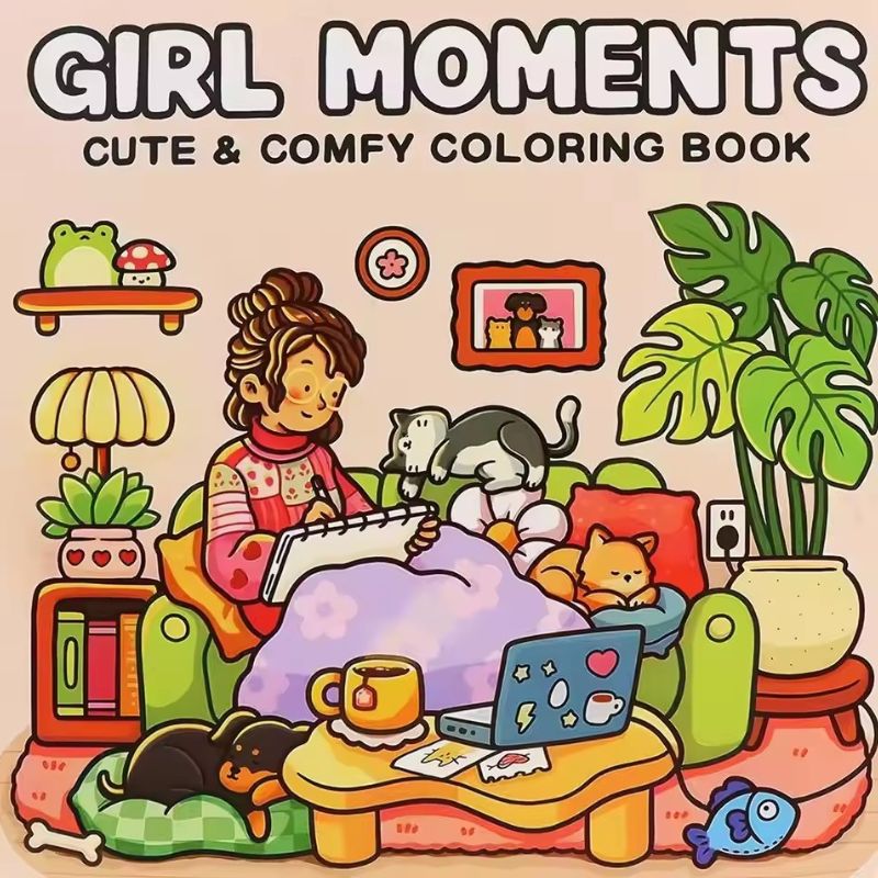 Adult Coloring Book Stress Relief - Kız Çocukları İçin Yetişkinler İçin Stres