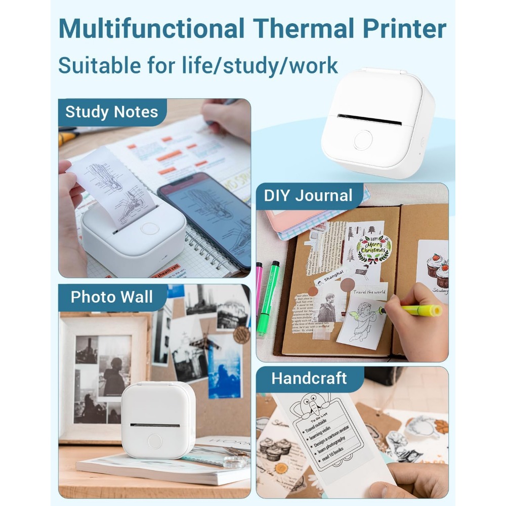 Phomemo T02 Kablosuz Cep Terma - Mini Pocket Thermal Printer Paper Roll incelemesi ve fiyatı