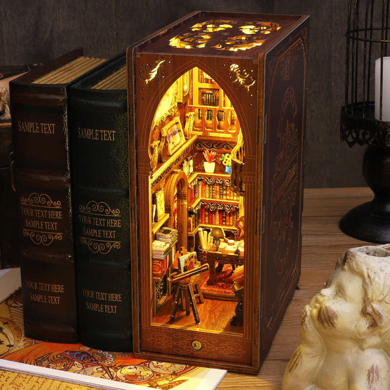 Kendin Yap Kitap Köşesi Raf Ek - Diy Wooden Book Nook Kit Shelf Insert incelemesi ve fiyatı