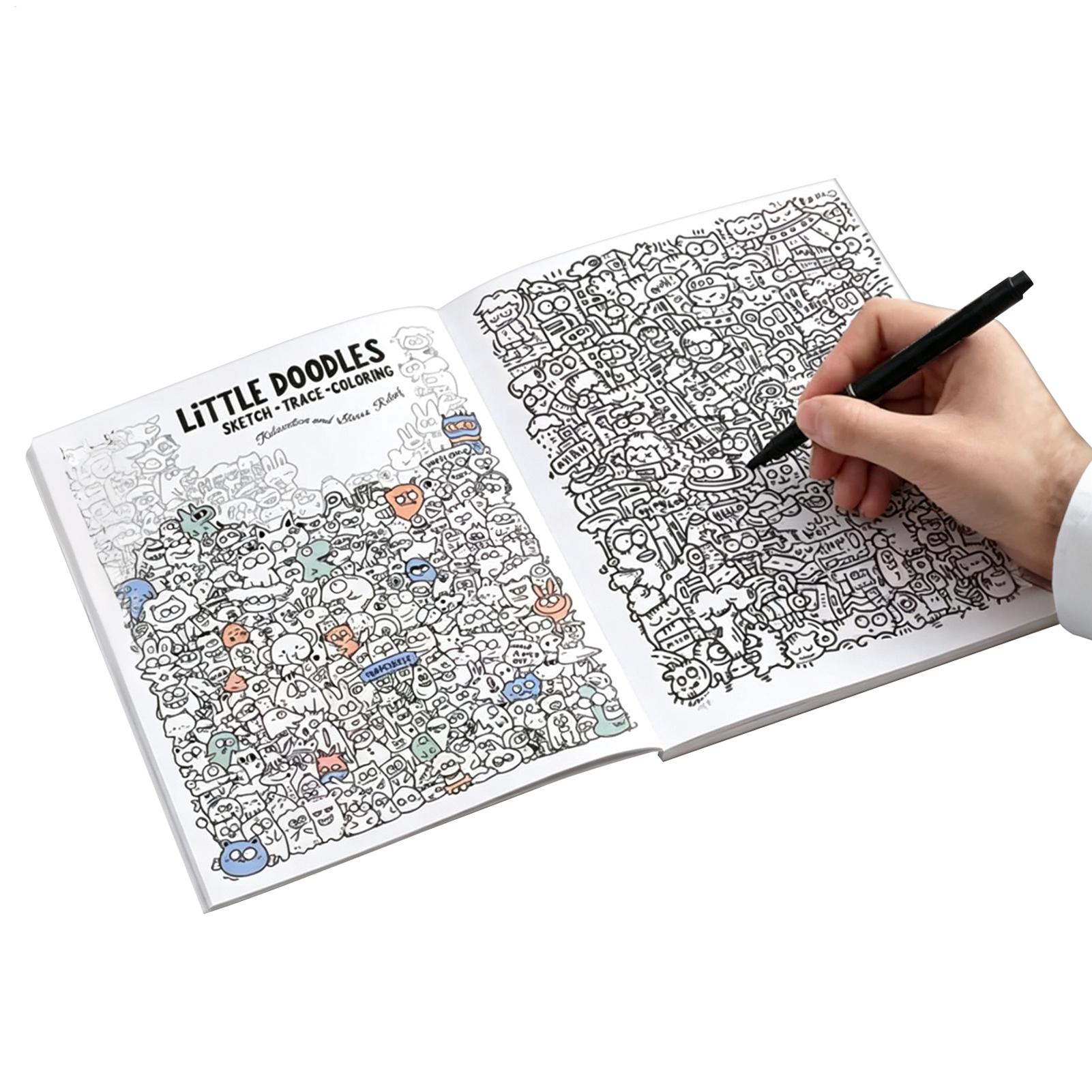 Little Doodles Yetişkinler İçi - Adult Coloring Book Stress Relief incelemesi ve fiyatı