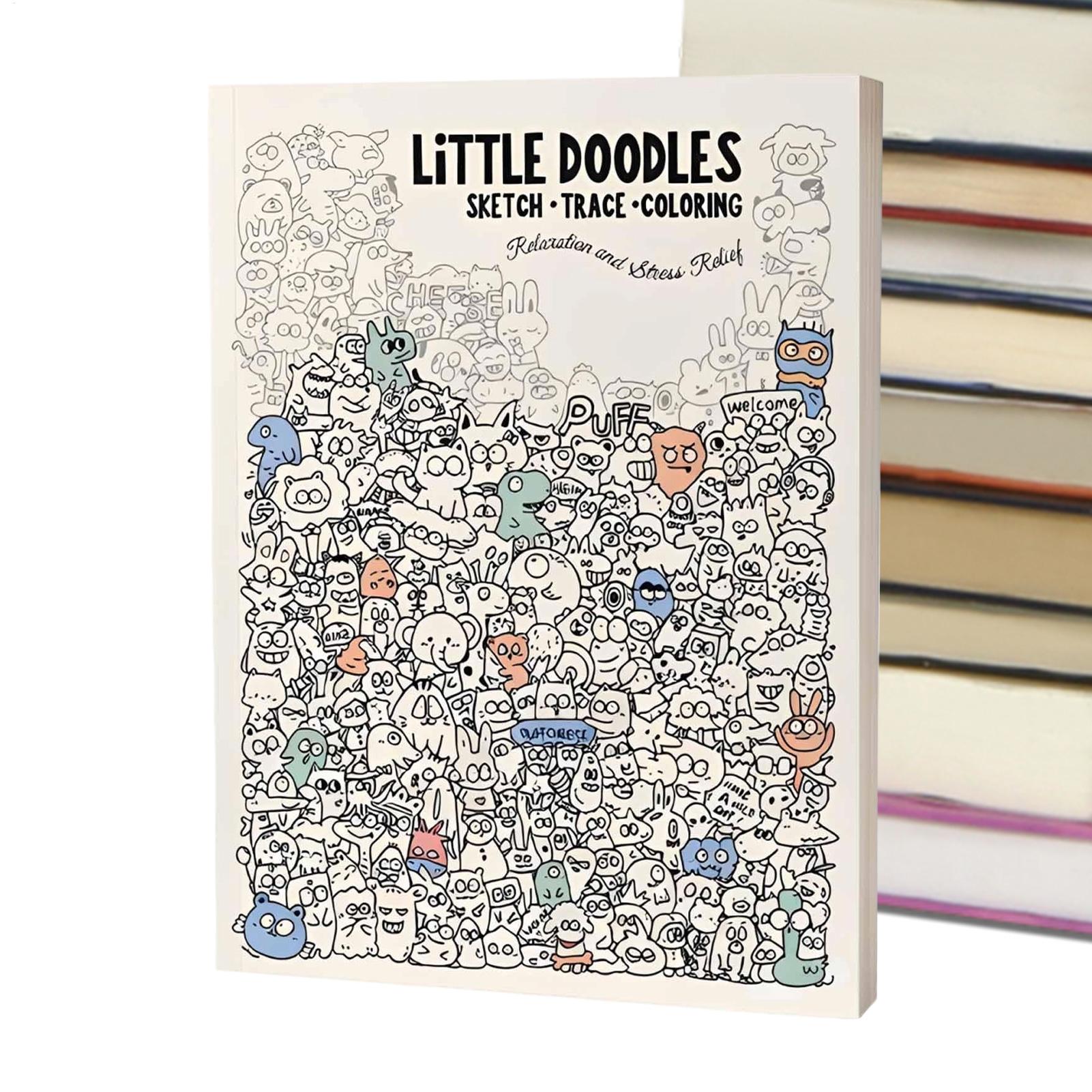 Little Doodles Yetişkinler İçi - Adult Coloring Book Stress Relief incelemesi ve fiyatı