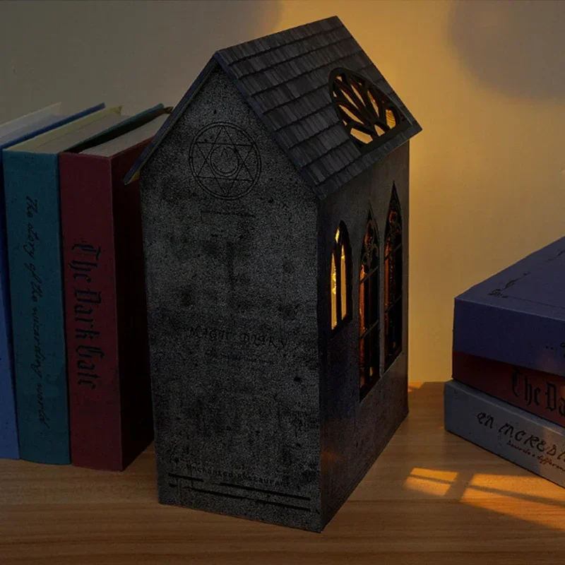 Sihirli Restoran Kitaplık Ev D - Diy Wooden Book Nook Kit Shelf Insert incelemesi ve fiyatı