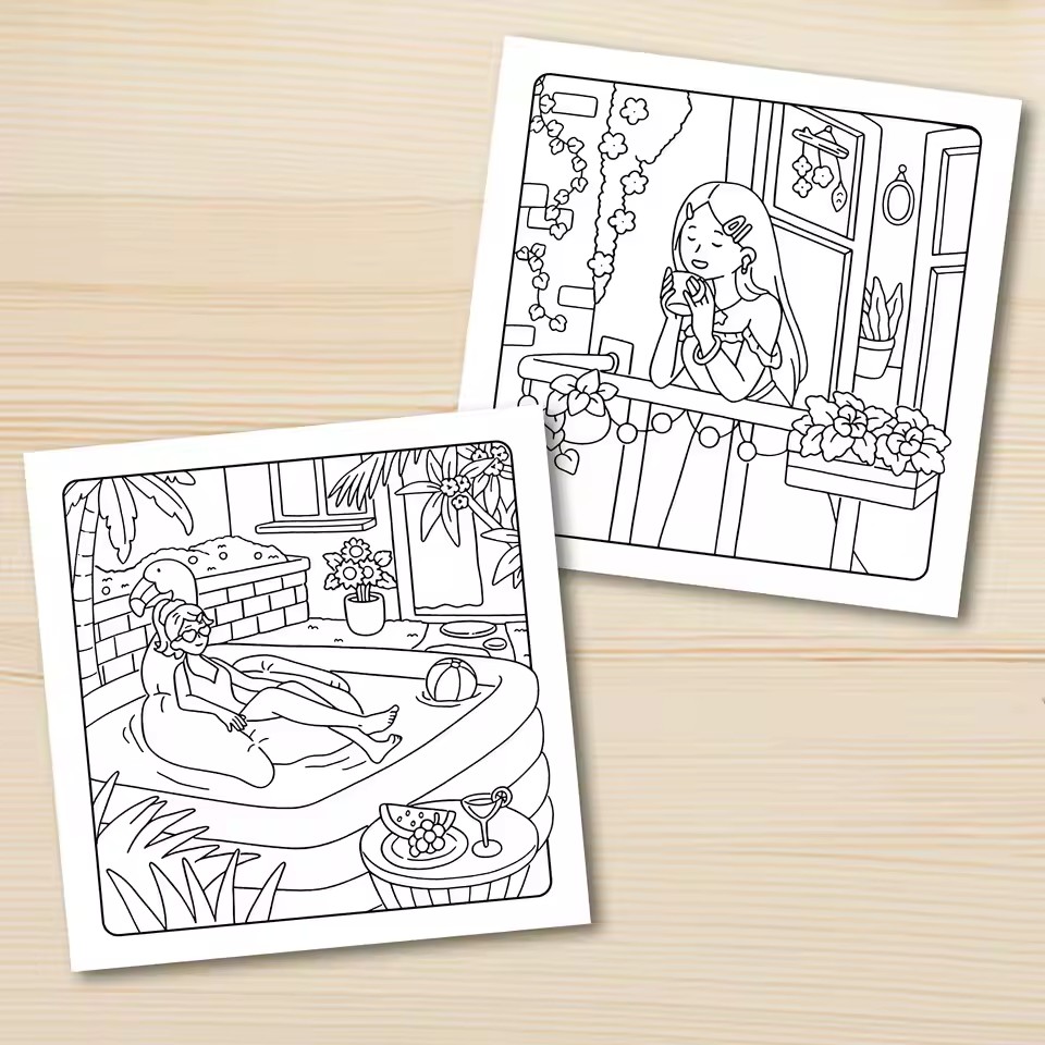 Kız Çocukları İçin Yetişkinler - Adult Coloring Book Stress Relief incelemesi ve fiyatı